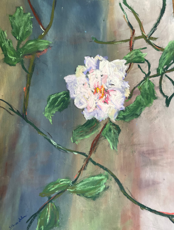 Rose at Maymont - Pastel - 9x12 - Available